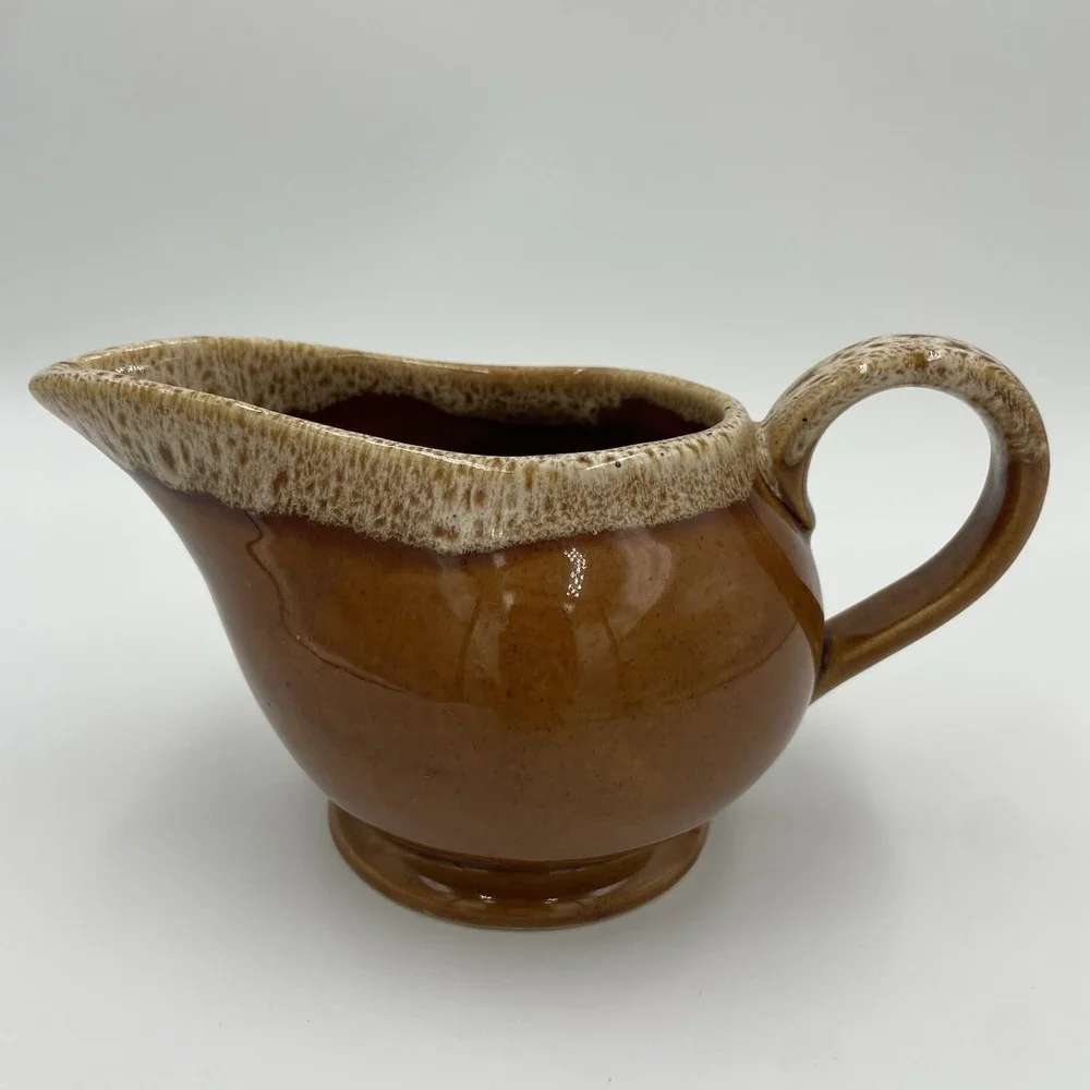 VTG McCOY USA Brown Speckled Drip‎ Glaze 3.5